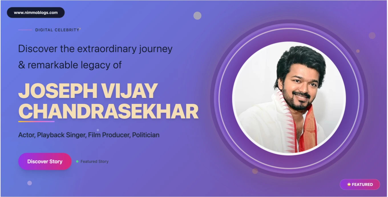 Vijay Thalapathy Biography 2025: Tamil Cinemas $72 Million Superstar Journey