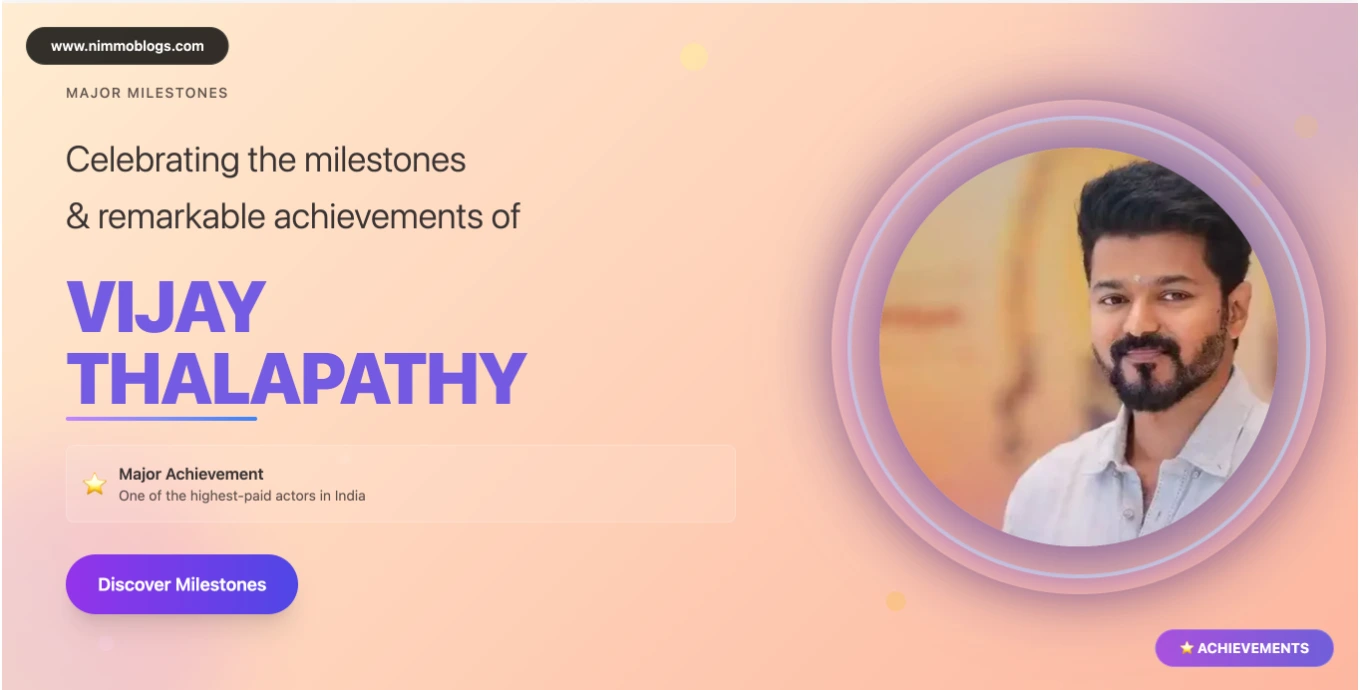 Vijay Thalapathy Career Journey Tamil Cinema 2025
